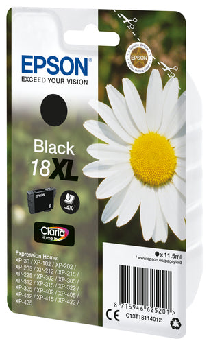 Epson Daisy Singlepack Black 18XL Claria Home Ink Epson Daisy Singlepack Black 18XL Claria Home Ink